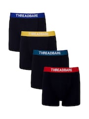 Threadbare Smoky Black Hipster Boxers 4 Packs - Image 1 of 6