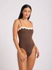 Seafolly Gia Ric Rac One-Piece Swimsuit - صورة 2 من 4