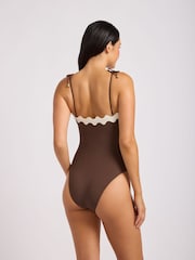 Seafolly Gia Ric Rac One-Piece Swimsuit - صورة 3 من 4