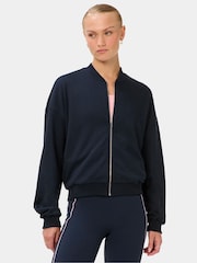 Albastru - Jachetă Sweaty Betty After Class cu fermoar - Imaginea 1 din 6