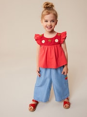 rdeča - Komplet bluze in hlač Strawberry (3mths-7yrs) - Slika 1 iz 8