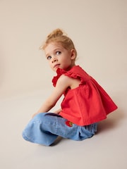 rdeča - Komplet bluze in hlač Strawberry (3mths-7yrs) - Slika 3 iz 8