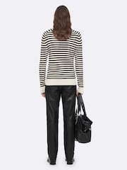 AllSaints White Astrid Crew Neck Jumper - Image 6 of 8