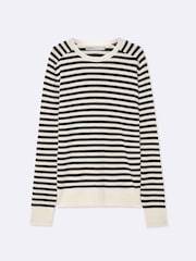AllSaints White Astrid Crew Neck Jumper - Image 8 of 8