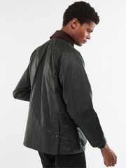 Barbour® Black Barbour® Green Bedale Wax Jacket - Image 2 of 7