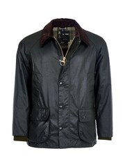Barbour® Black Barbour® Green Bedale Wax Jacket - Image 7 of 7