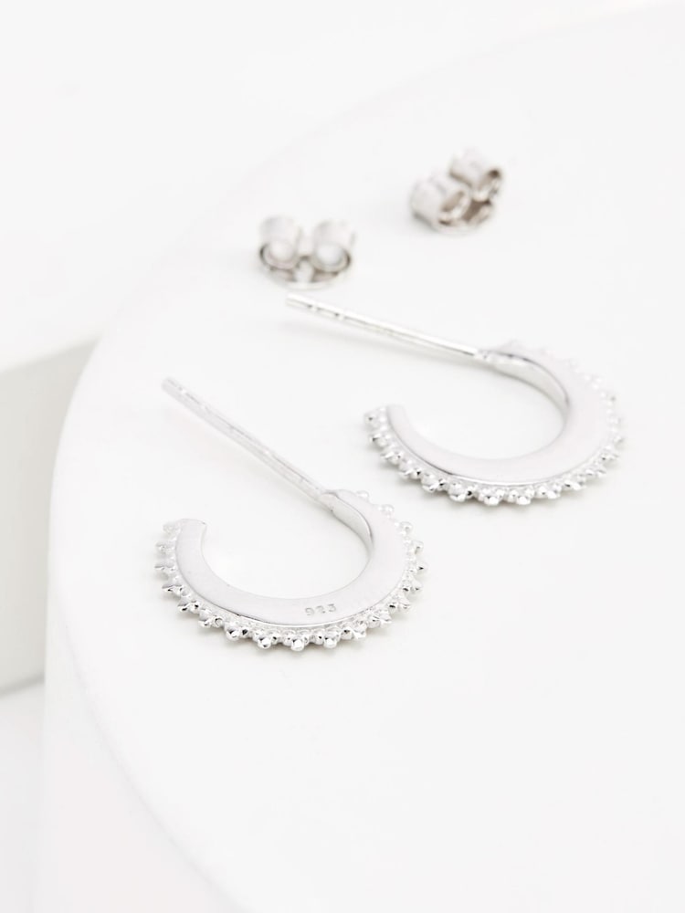 Sterlingsilber - Boho Hoop Ohrringe - Bild 1 von 3