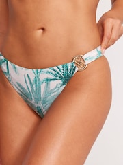 Victoria's Secret White Palm Hardware Briefs - Image 2 of 5