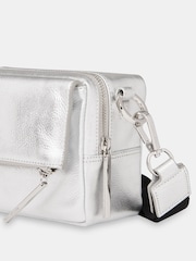 Whistles Silver Bibi Cross-Body Bag - Image 3 of 3