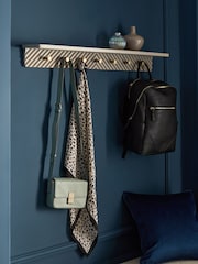 Grey Valencia Wall Shelf and Hooks - Image 2 of 9