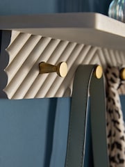 Grey Valencia Wall Shelf and Hooks - Image 5 of 9