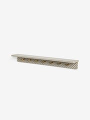 Grey Valencia Wall Shelf and Hooks - Image 7 of 9