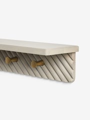 Grey Valencia Wall Shelf and Hooks - Image 9 of 9