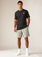 Gri închis - Pantaloni scurți Nike Club Knit 100% bumbac - Image 3 of 4