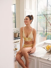 Gossard Yellow Superboost Lace Deep V Bralet - Image 14 of 14