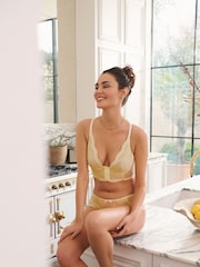 Gossard Yellow Superboost Lace Deep V Bralet - Image 6 of 14
