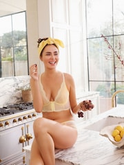 Gossard Yellow Superboost Lace Deep V Bralet - Image 8 of 14