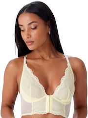 Gossard Yellow Superboost Lace Deep V Bralet - Image 9 of 14