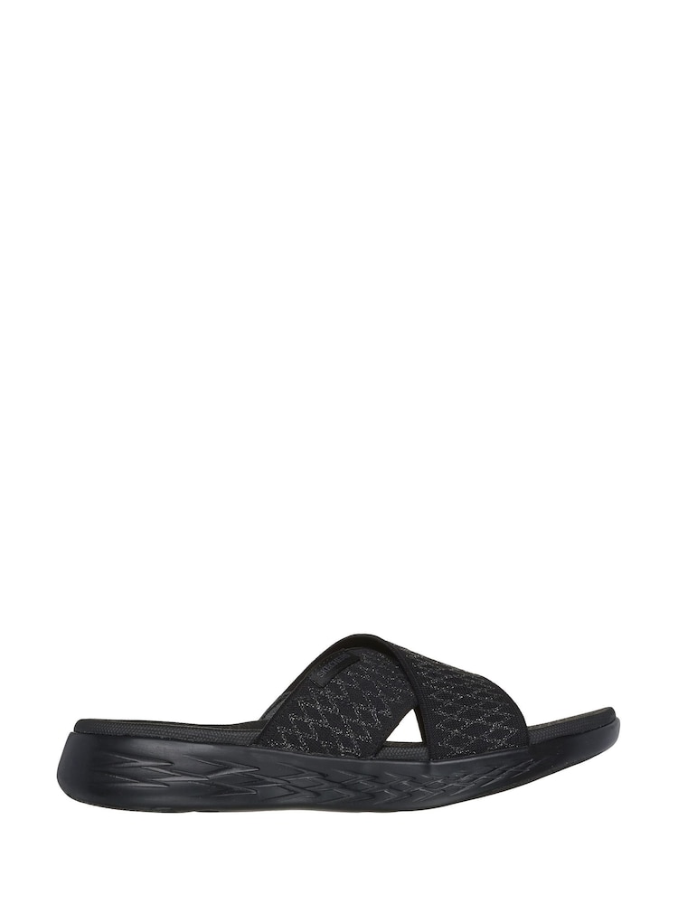 Skechers Black On-The-Go 600 Sandals - Image 1 of 5