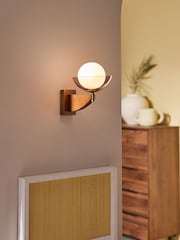 MADE.COM Wood Layla Wall Light - Image 1 of 4