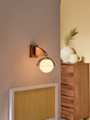 MADE.COM Wood Layla Wall Light - Image 3 of 4