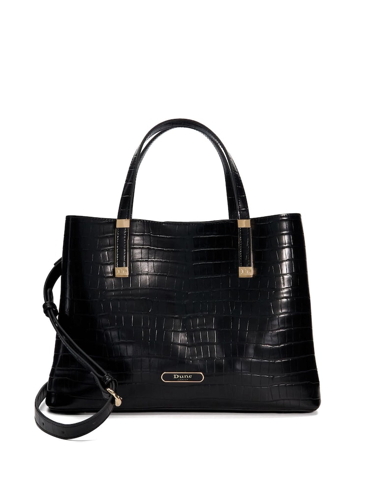 Dune London Black Dorry Tote Bag - Image 2 of 5