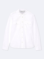 AllSaints White West Long Sleeve Shirt - Image 8 of 8