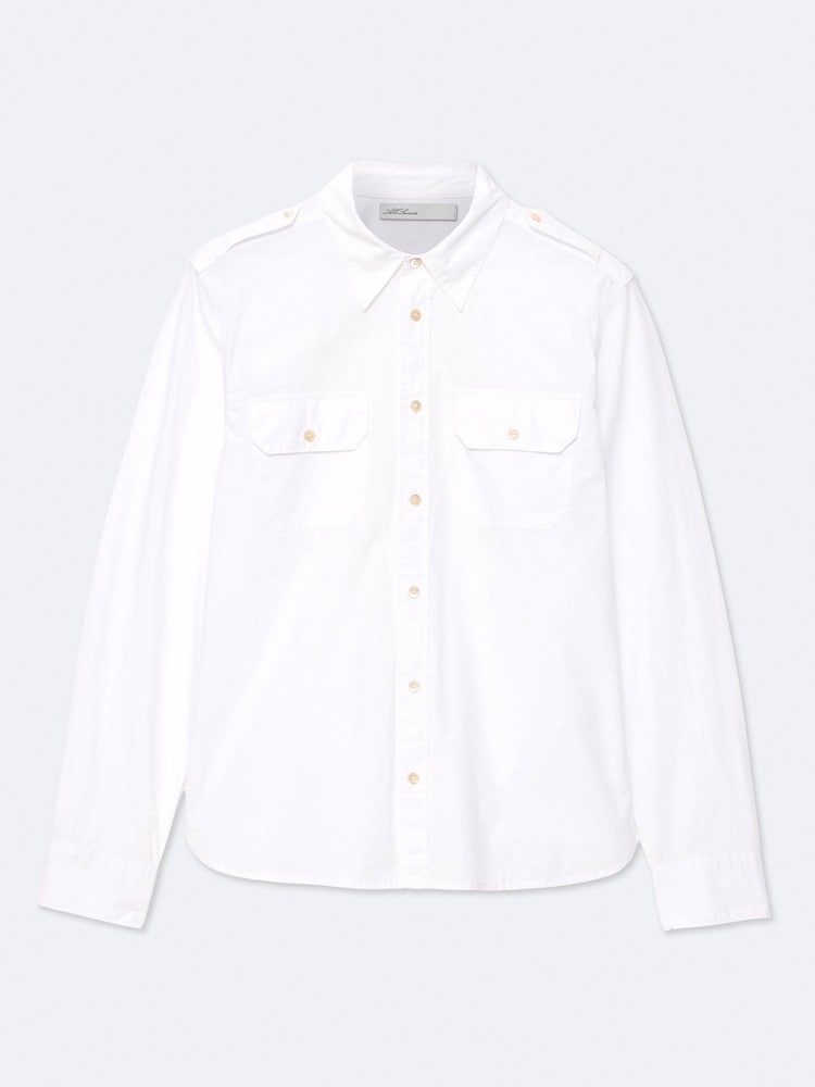 AllSaints White West Long Sleeve Shirt - Image 8 of 8 AllSaints White West Long Sleeve Shirt - Image 8 of 8