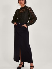 Monsoon Lola Butterfly Black Blouse - Image 3 of 5