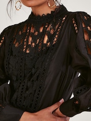 Monsoon Lola Butterfly Black Blouse - Image 4 of 5