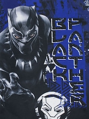Character Blue Black Panther Marvel Printed Long Sleeve Pyjamas - Image 4 of 5