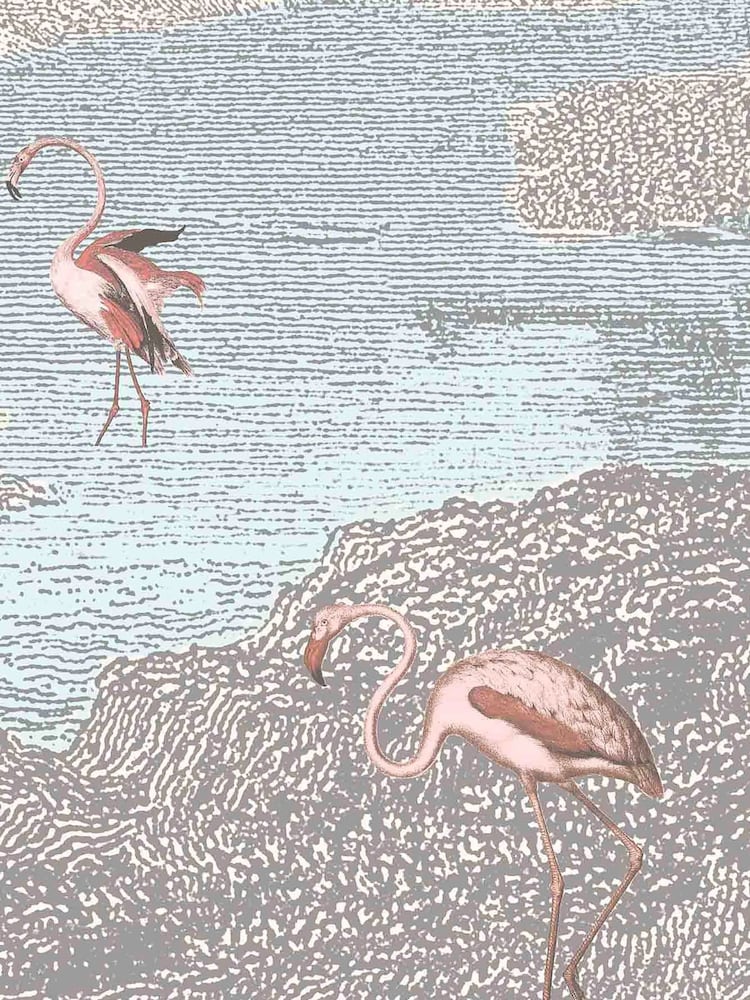 Woodchip & Magnolia Grey Flamboyance Flamingos Mural Wallpaper - Image 4 of 4