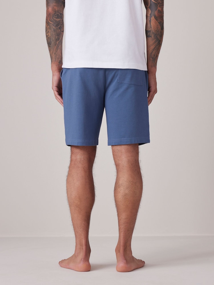 Blue 100% Cotton Lightweight Shorts - Image 2 of 11 Blue 100% Cotton Lightweight Shorts - Image 2 of 11