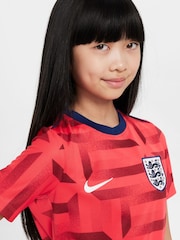 Красный - футбольный топ Nike England Academy Pre Match - Image 4 of 6