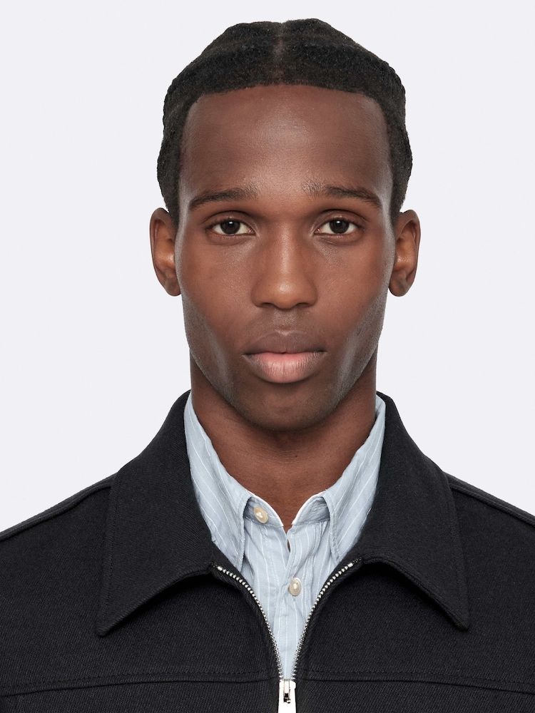 AllSaints Blue Carlow Jacket - Image 2 of 8 AllSaints Blue Carlow Jacket - Image 2 of 8