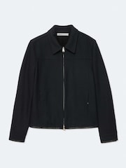 AllSaints Blue Carlow Jacket - Image 8 of 8