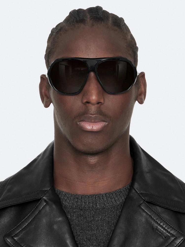 AllSaints Black Tilson Peacoat Jacket - Image 2 of 8 AllSaints Black Tilson Peacoat Jacket - Image 2 of 8
