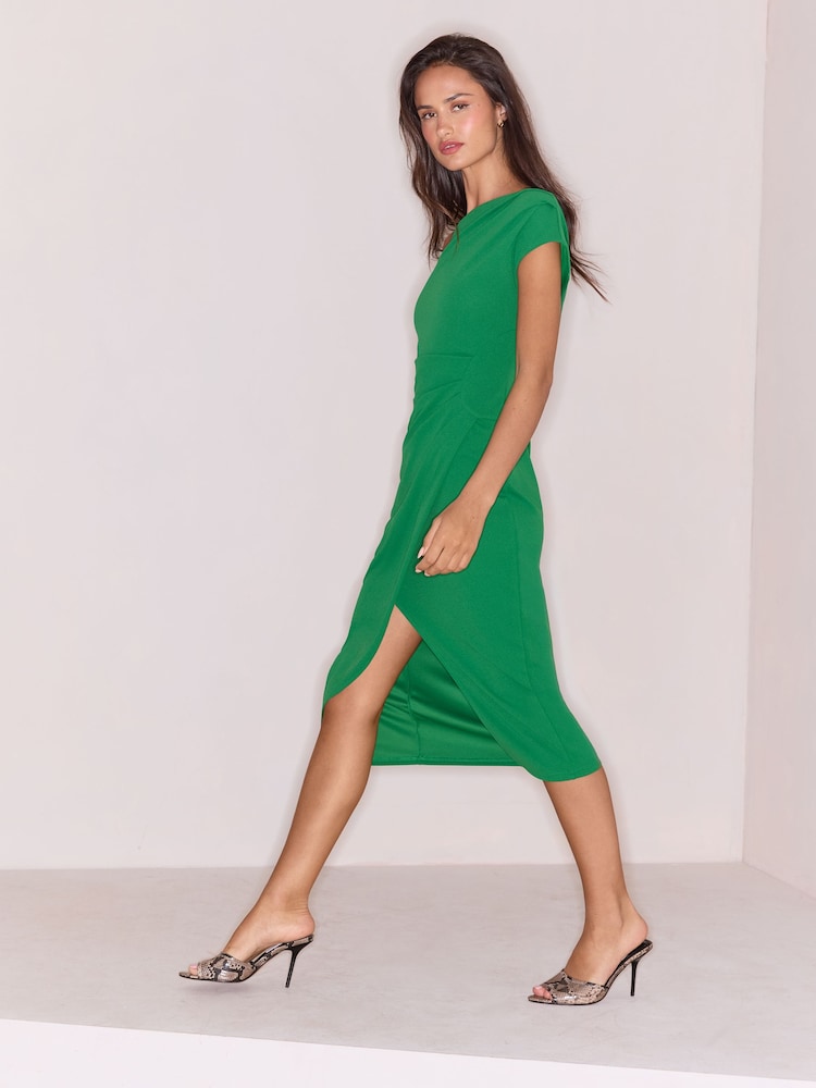 green dress with orange heels Rust Orange Dress, Burn Orange Wrap Dress, Terracotta, Burgundy, Sage Green Bridesmaid Dress, Wedding Guest Dress, Long Dress, Formal Dress