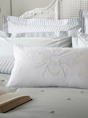 Sophie Allport Grey Bee 100% Cotton Cushion - Image 1 of 3
