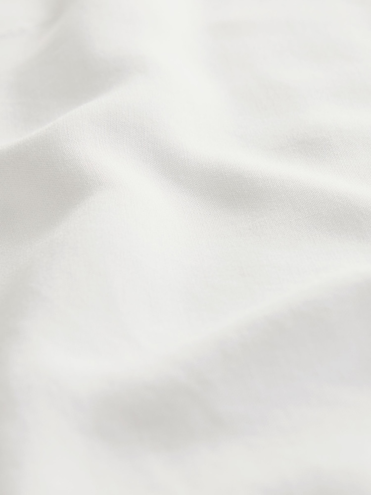Ecru Creme - Strickweste mit gewebtem Knopfdetail auf der Vorderseite, Leinenmischung - Bild 6 von 6