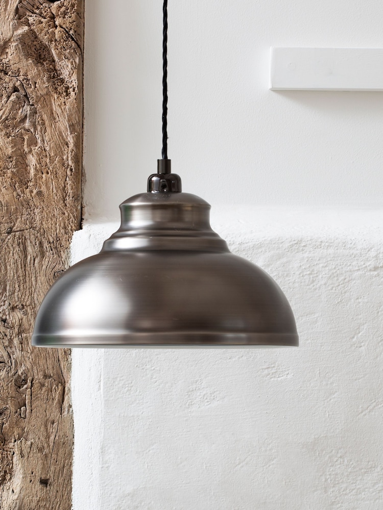 Pewter Grey Dixon Easy Fit Pendant Lamp Shade - Image 2 of 6