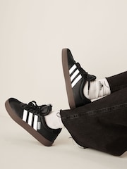 adidas Black/Tan VL Court 3.0 Trainers - Image 1 of 11