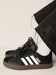 adidas Black/Tan VL Court 3.0 Trainers - Image 2 of 11