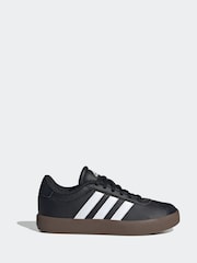 adidas Black/Tan VL Court 3.0 Trainers - Image 3 of 11