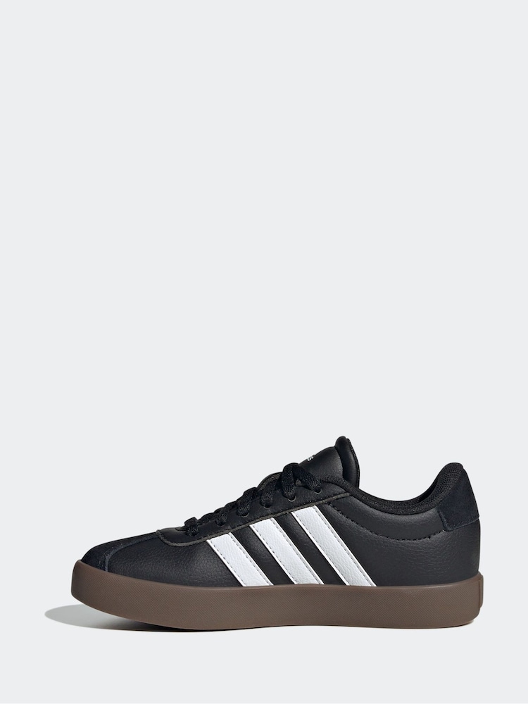 adidas Black/Tan VL Court 3.0 Trainers - Image 6 of 11