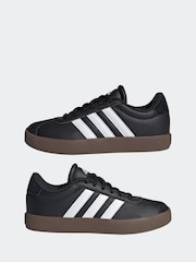 adidas Black/Tan VL Court 3.0 Trainers - Image 7 of 11