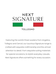 Темно-синий - Зауженные - Шерстяной костюм фирменный/ Signature Tollegno: Брюки - Изображение 8 из 9