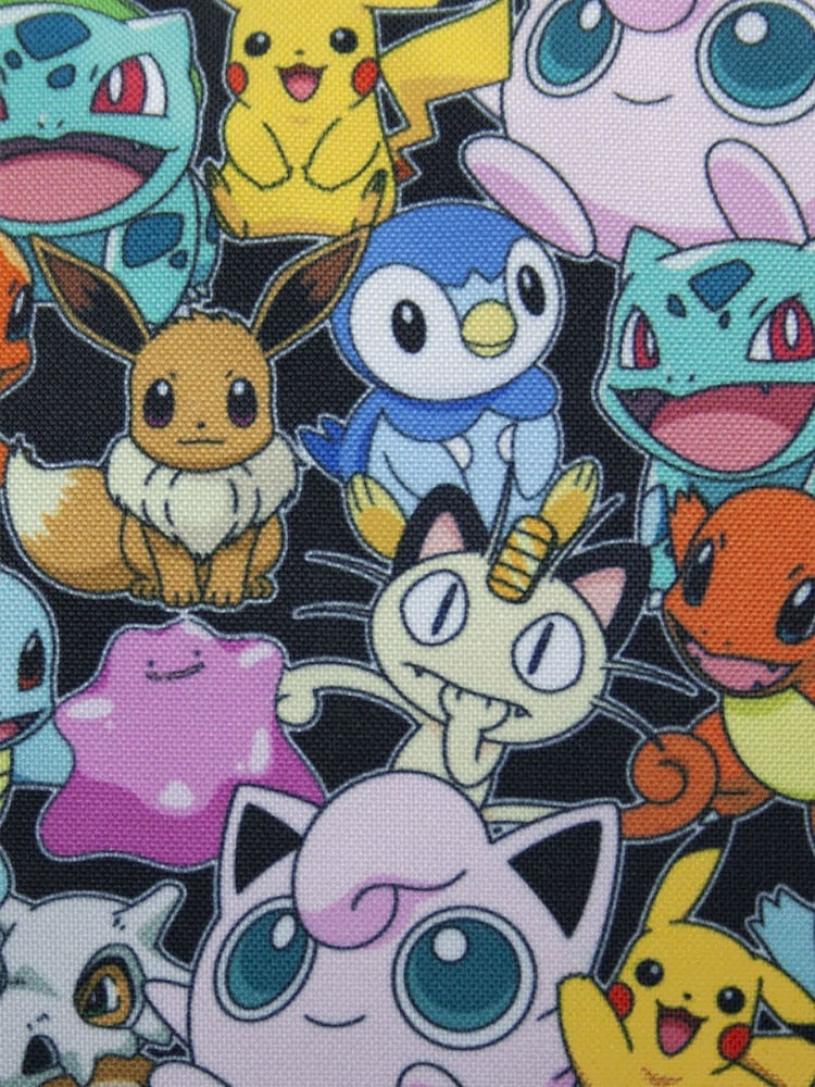Vanilla Underground Black Pokemon Unisex Kids Multi Character Print And Gotta Catch Em All Backpack - Image 3 of 3