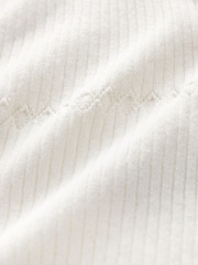 Ecru White Knitted Pearl Button Top - Image 7 of 7