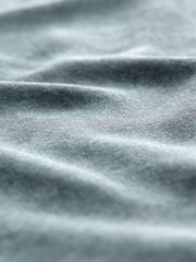 Chambray Blau - Strickweste mit gewebtem Knopfdetail auf der Vorderseite, Leinenmischung - Bild 5 von 5